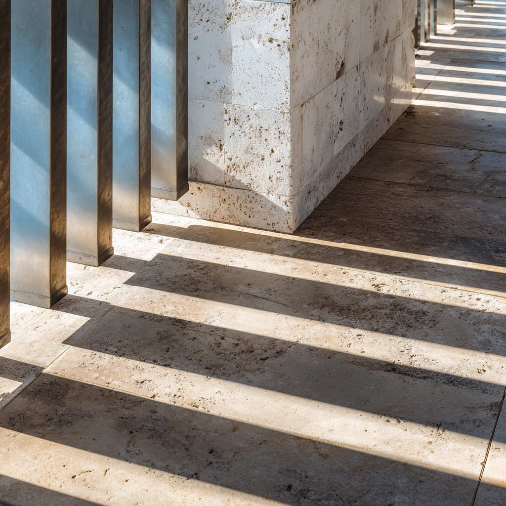 Détail des lames orientables d'une pergola bioclimatique